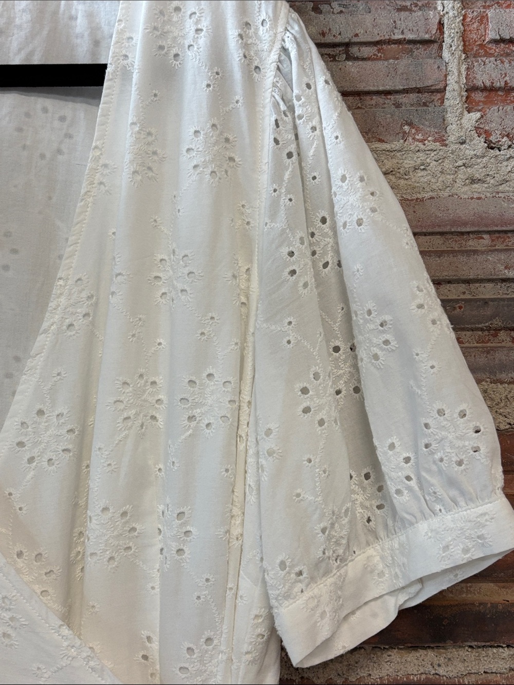 Addition Elle White Eyelet Wrap Midi Dress - Picture 4 of 7